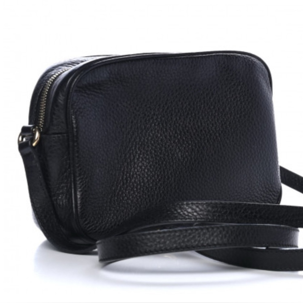 GUCCI Pebbled Calfskin Small Soho
Disco Bag Black - Picture 2 of 3